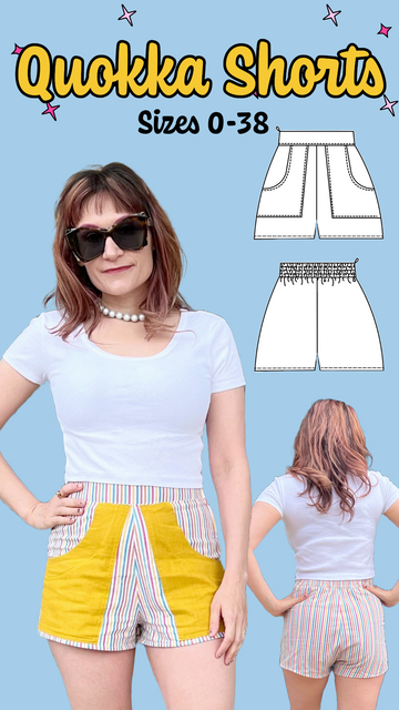 Quokka Half Elastic Waist Shorts PDF